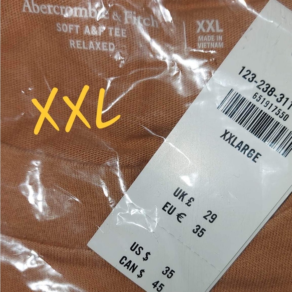 Abercrombie and Fitch Logo Tee size XXL NWT - Picture 8 of 10
